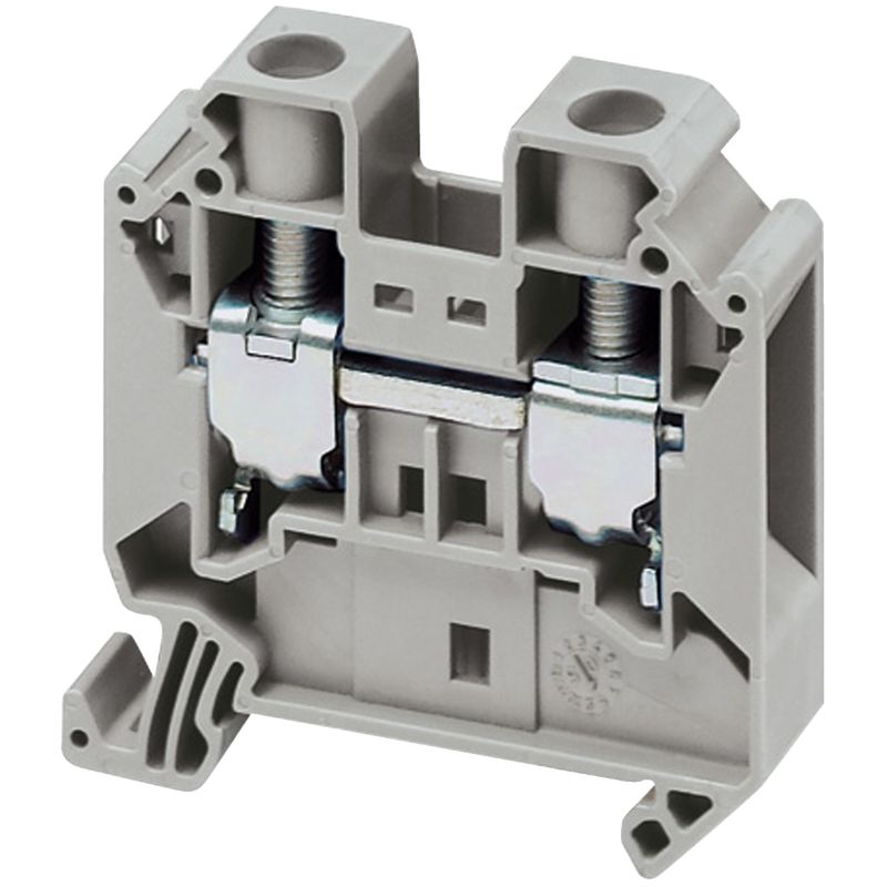 NSYTRV162, Terminal block Linergy NSYTRV, passthrough, 16mm², 76A, single-level, grey