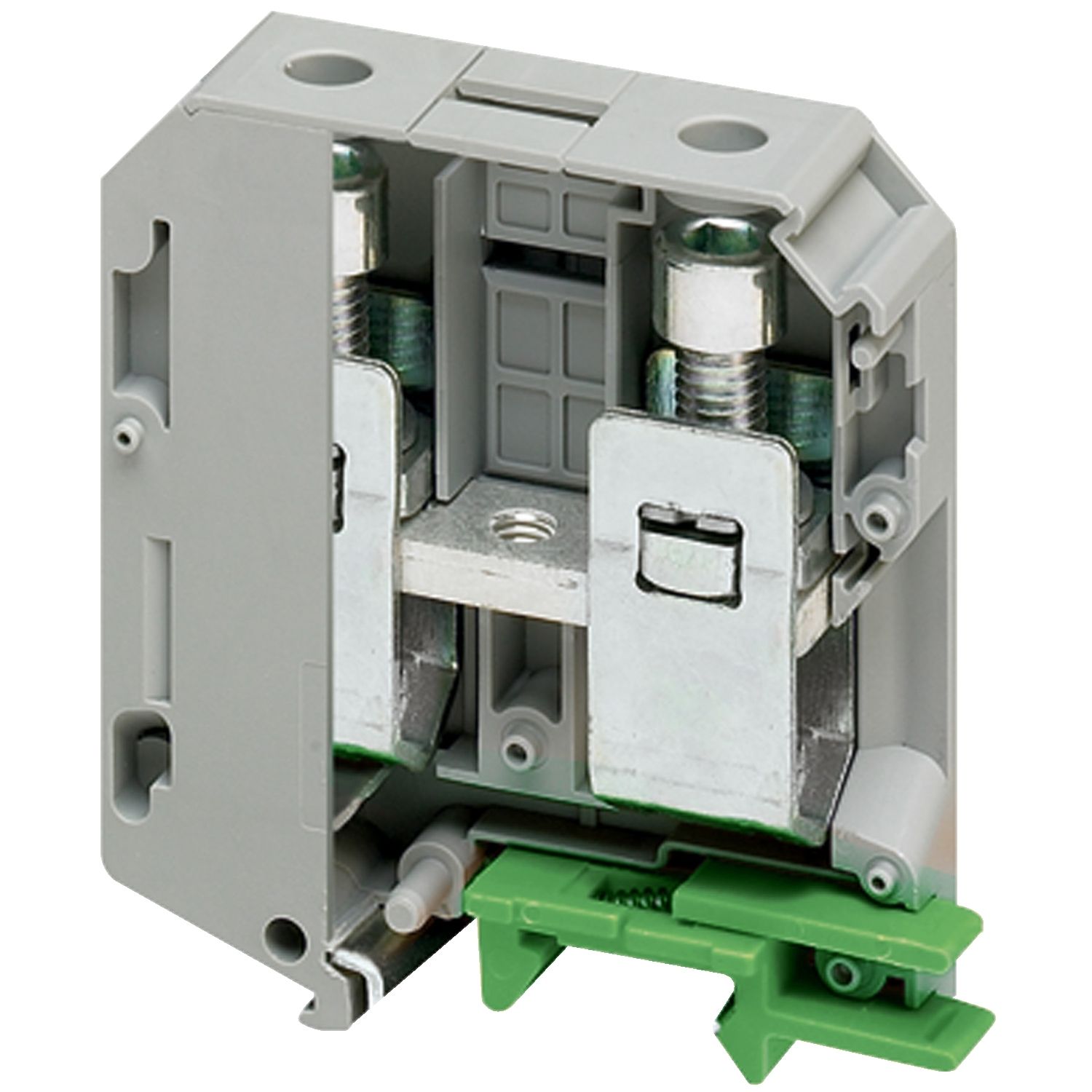 NSYTRV702, Terminal block Linergy NSYTRV, passthrough, 70mm², 192A, single-level, grey