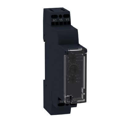 RE17RMMW, 10 Multifunction timer relay RE17, 8A, 1CO, 1s..100h, 12..240V AC/DC