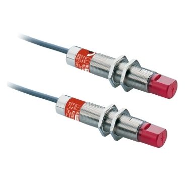 XU2S18PP340WL5, Safety thru beam pair photo electric sensors XU2S, Sn=8m, PNP, 90°, 12..24V DC