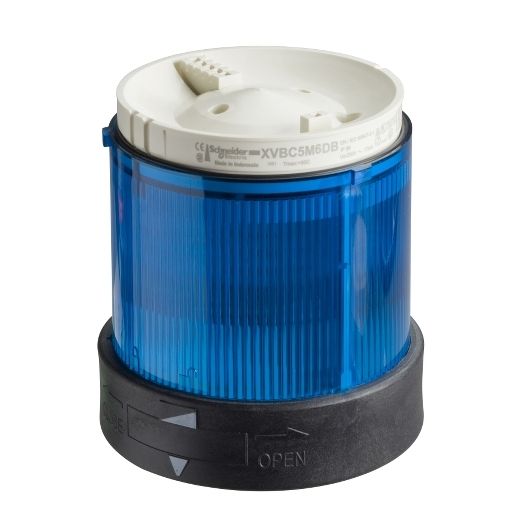 XVBC2B6, Illuminated LED unit XVB, Ø70, steady, blue, 24V AC/DC