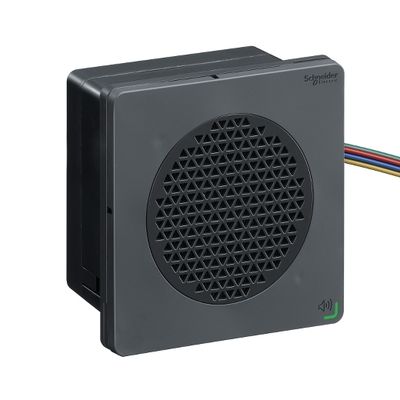 XVSV9BBP, Editable voice alarms XVS, black, 96x96mm, PNP, 12..24V DC