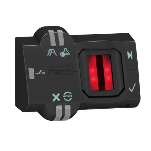 XB5S1B2M12, Biometric switch bistable RGPD XB5S, Ø22, plastic, USB, 24V AC/DC, M12