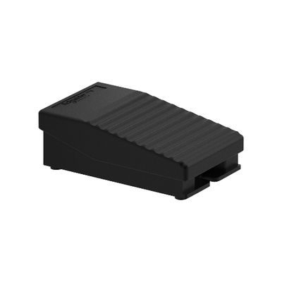 XPEA110, Single foot switch XPE, plastic, black, 1NC+1NO, IP43