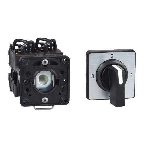 K1F003MCH, Cam ammeter switch K, Ø22, 3 position, 0-L1-L2-L3, 90°, 12 A