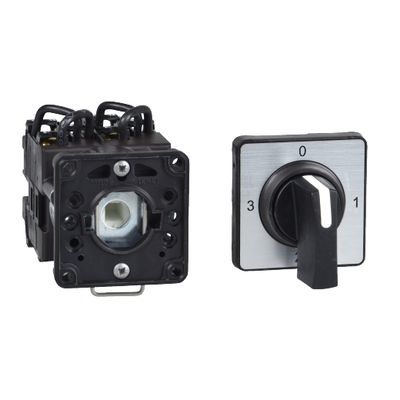 K1F003MCH, Cam ammeter switch K, Ø22, 3 position, 0-L1-L2-L3, 90°, 12 A