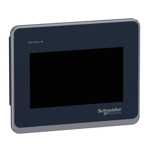 HMIST6200, Touch panel screen ST6, 4 inch wide display, 1COM, 1Ethernet, USB host and device, 24V DC