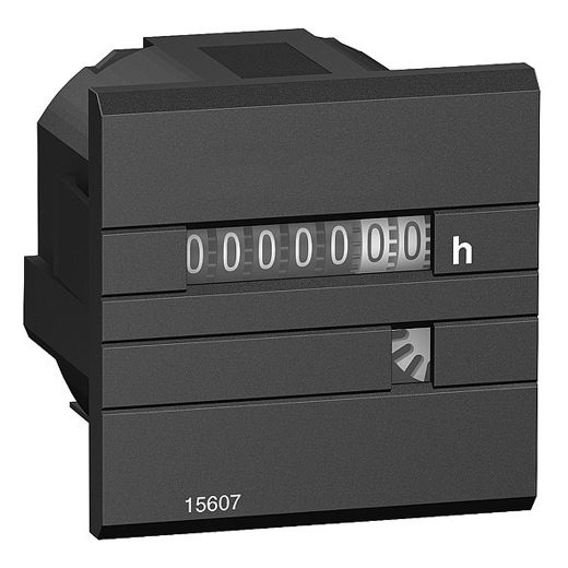 15607, Hour counter CH, mechanical 7 digit display, 24V AC, 50Hz