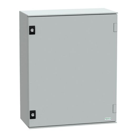 NSYPLM64G, Wall mounted polyester enclosure Thalassa PLM, plain door, 647x436x250mm, IP66