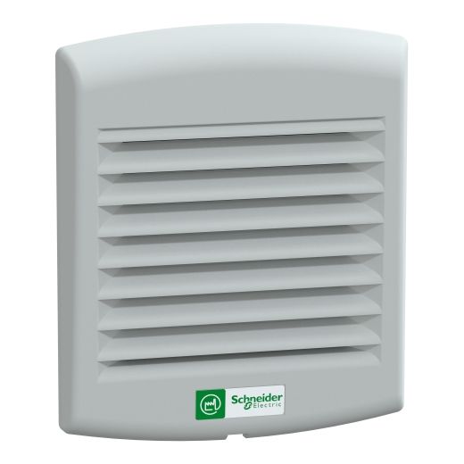 NSYCVF38M230PF, Forced ventilator ClimaSys CV, 35m3/h, 230V AC, with outlet grille and filter G2, IP54