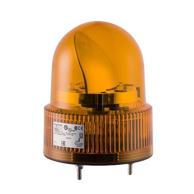 XVR12B05S, Rotating beacon XVR, Ø120, orange, buzzer 50..90dB, LED, 24V AC/DC