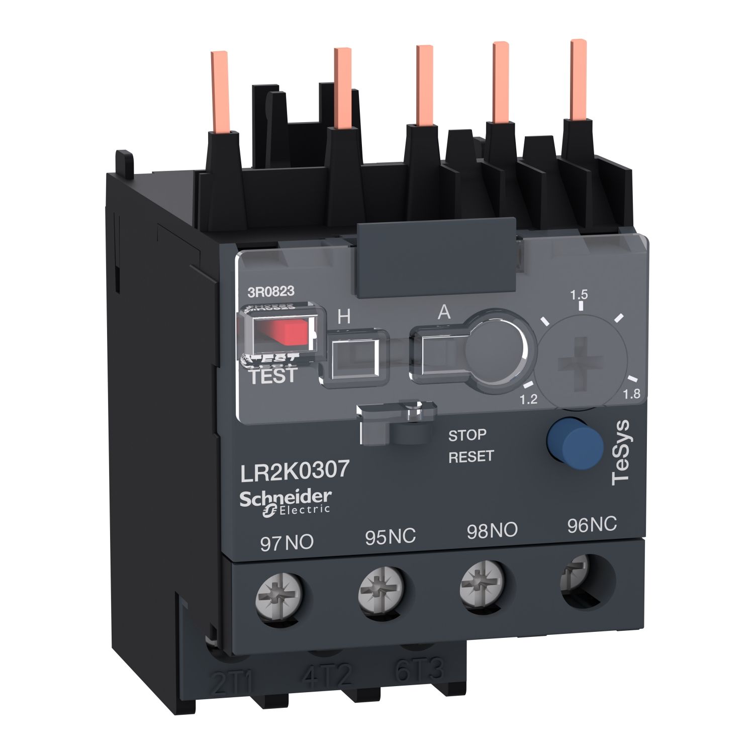 LR2K0307, Thermal overload relay TeSys K, 1.2..1.8A, class 10A
