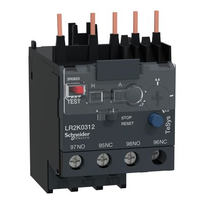 LR2K0312, Thermal overload relay TeSys K, 3.7..5.5A, class 10A