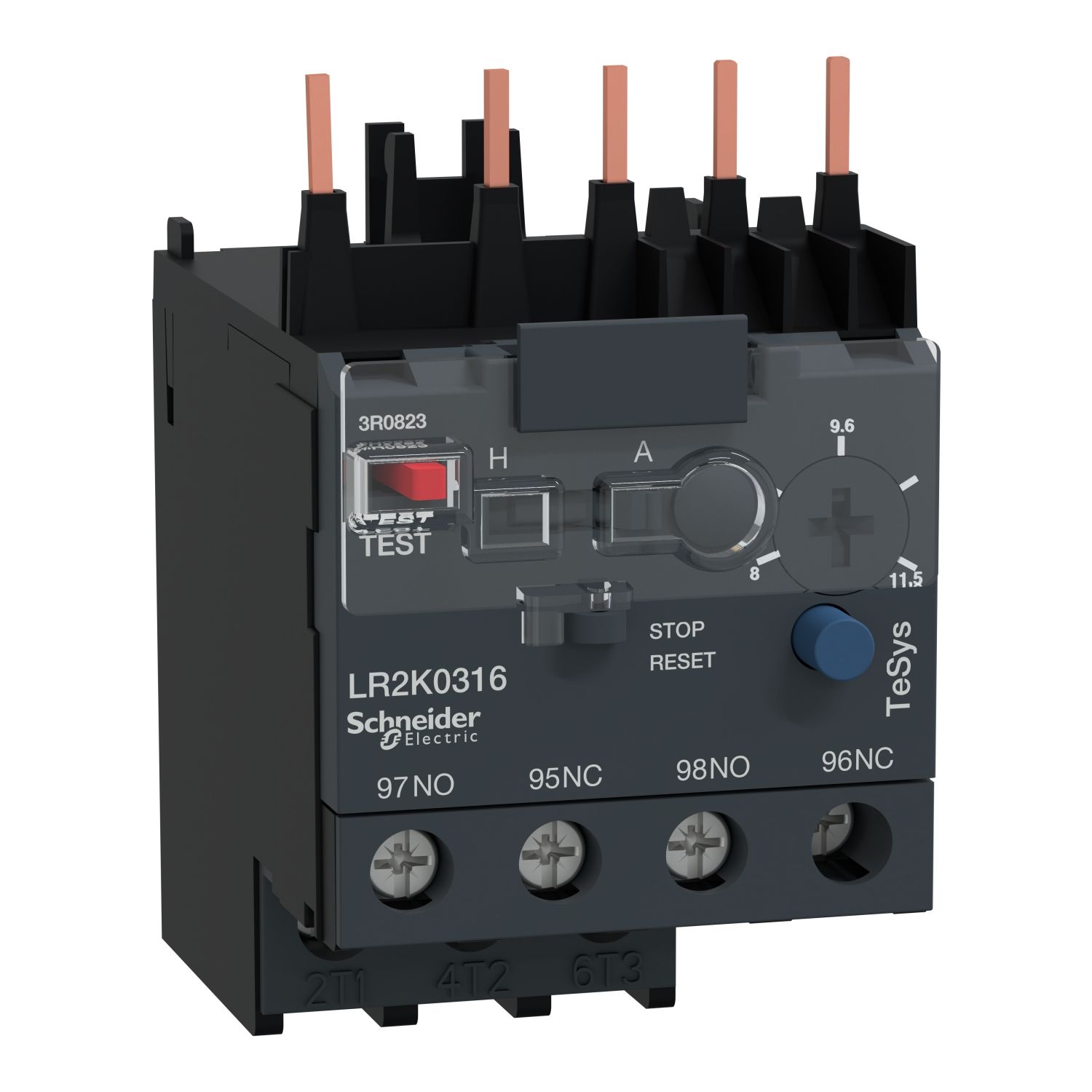 LR2K0316, Thermal overload relay TeSys K, 8..11.5A, class 10A