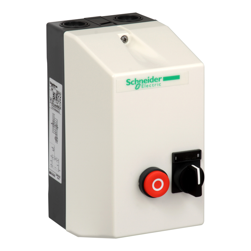 LE2D12N7, Enclosed reversing starter TeSys LE, 12A ,415V AC coil
