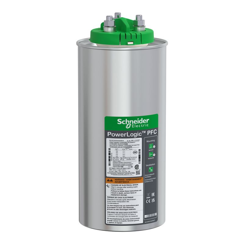 BLRCH500A000B44, VarPlus Can heavy duty capacitor, 50/0kvar, 440V, 50/60Hz