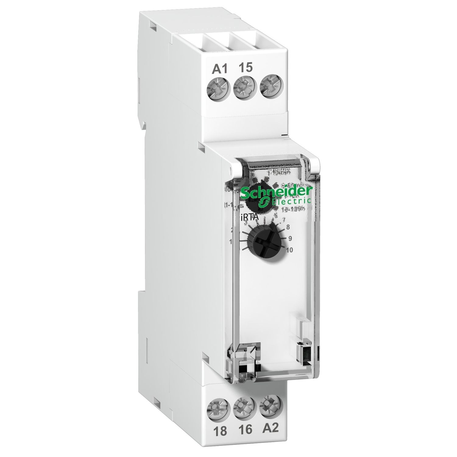 A9E16065, On delay timer relay iRTA,  8A, 1CO, 0.1..100h, 24..240V AC, 24V DC