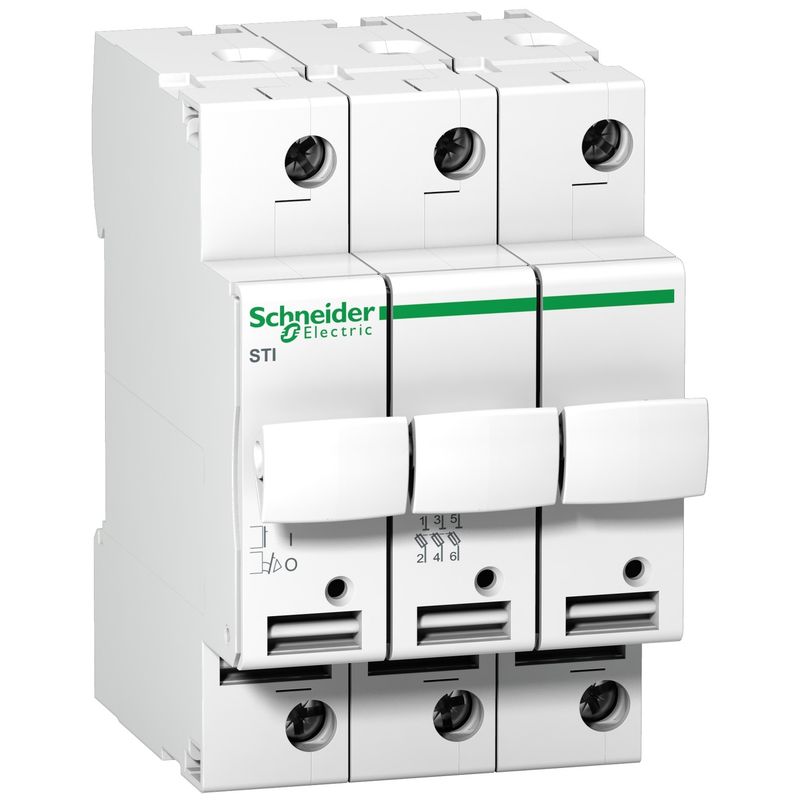 A9N15656, Fuse-disconnector STI, 3 poles, 25A, fuse 10.3 x 38 mm