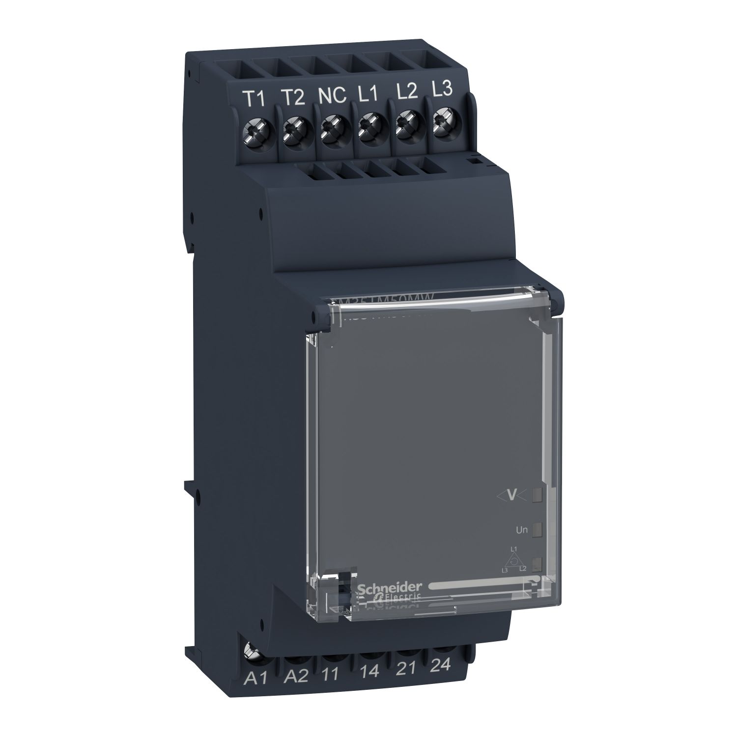 RM35TM50MW, 3 phase voltage and temperature control relay RM35, 5A, 2NO, 24..240V AC/DC
