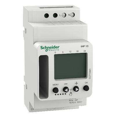 CCT15441, Programmable time switch IHP, 24h/7d, 1CO, 16A, 230V AC