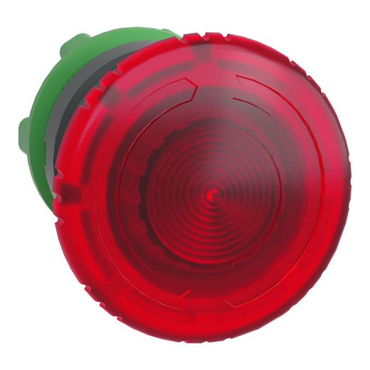 ZB5AW743, Illuminated emergency stop switch ZB5, Ø22, plastic, red mushroom 40mm, turn to release