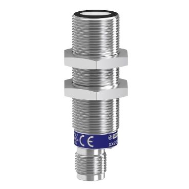 XXS18B1PM12, Ultrasonic sensors XX, M18, metal, Sn=1m, NO/NC, PNP, 12..24V DC, M12 connector