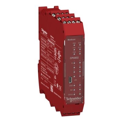 XPSMCMCP0802, Modicon controller module XPS, 8 inputs, 2 output, 24V DC