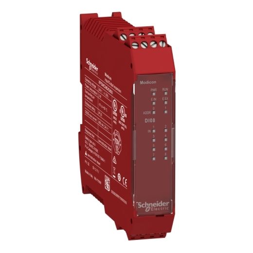 XPSMCMDI0800, Modicon expansion module XPS, 8 inputs, 24V DC