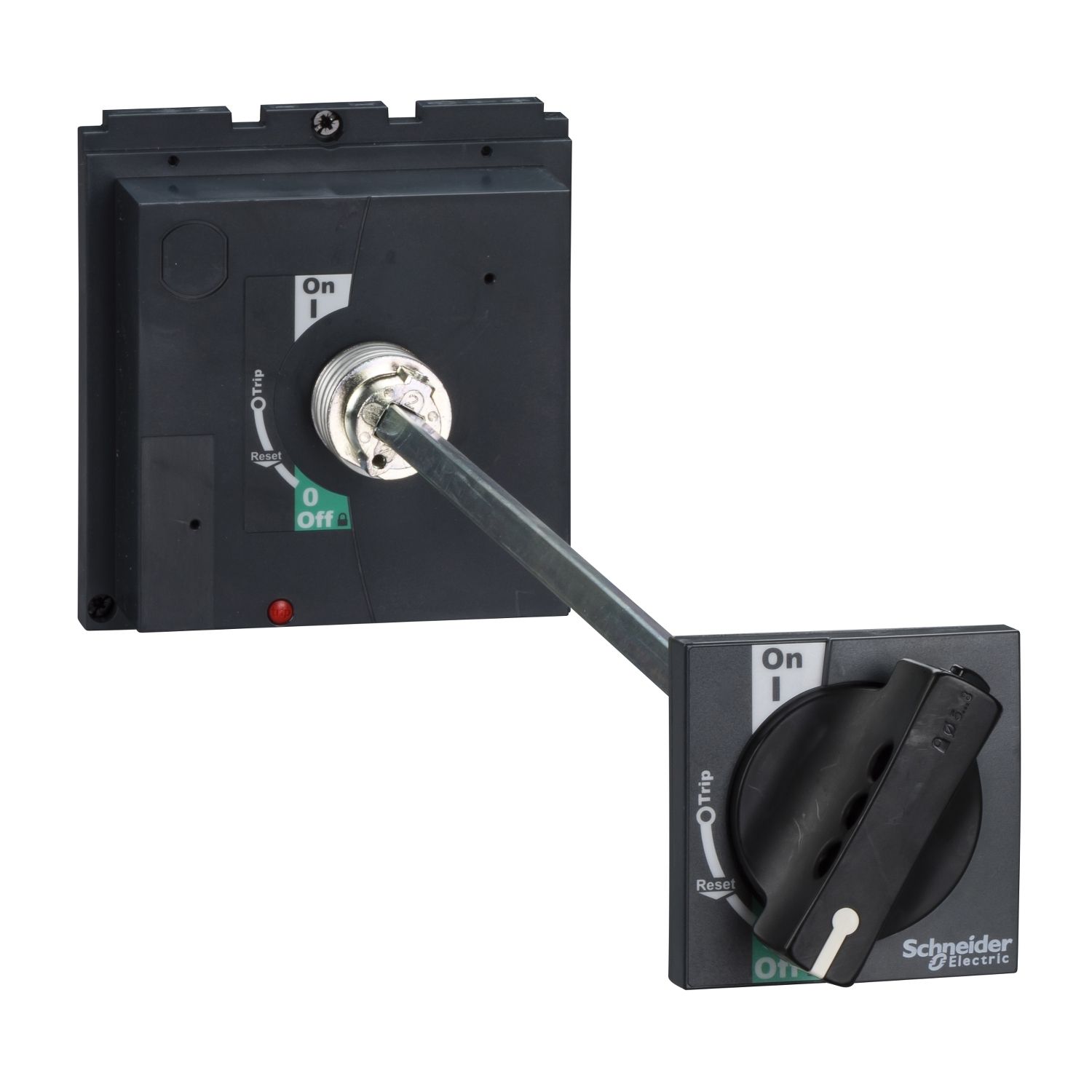 LV432598, Extended rotary handle, EasyPact CVS400/630, black handle, shaft 209..600mm, IP55