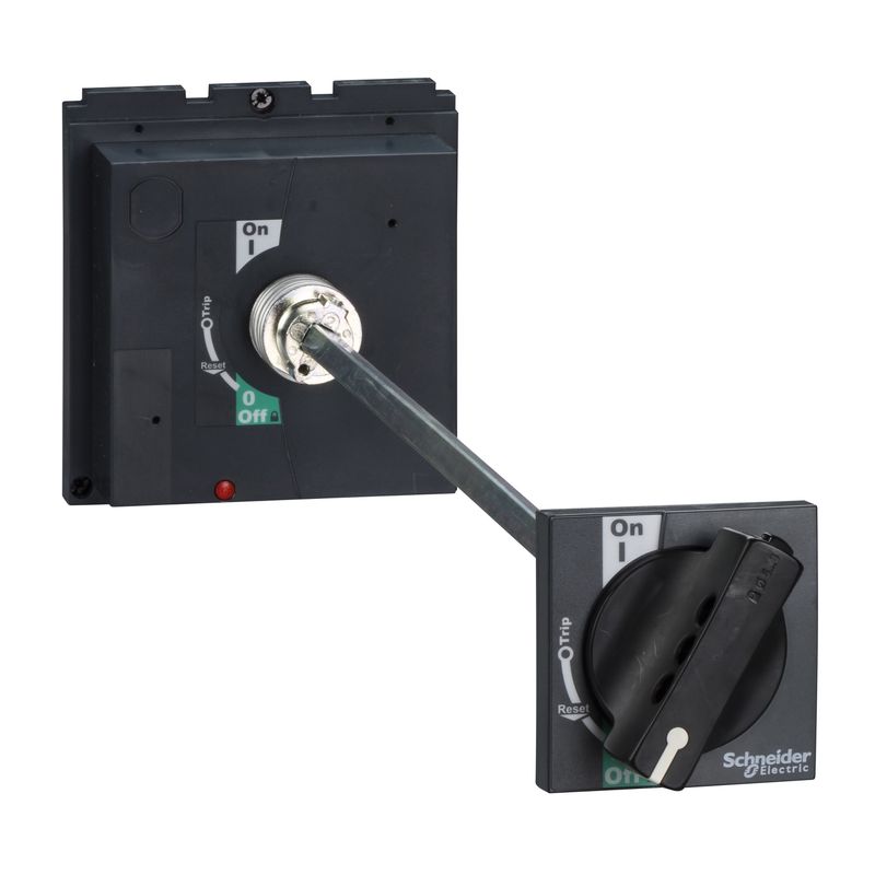 LV432598, Extended rotary handle, EasyPact CVS400/630, black handle, shaft 209..600mm, IP55