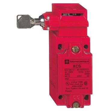 XCSC702, Safety switch XCS, metal, 2NC+1NO, slow break, key, M20