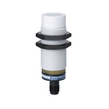 XT230A1PCM12, Capacitive proximity XT2, M30, plastic, Sn=15mm, PNP, 1NO+1NC, 12..24V DC, M12
