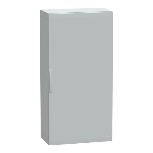 NSYPLA1574G, Floor standing polyester enclosure PLA, plain door, 1500x750x420mm, IP65, IK10