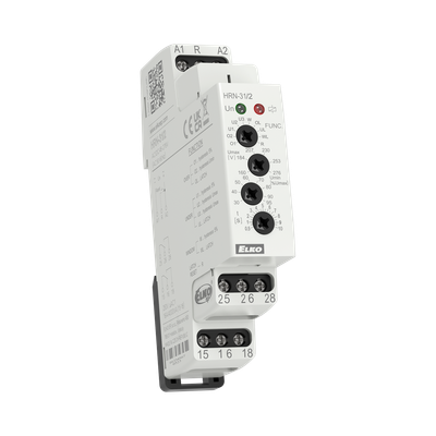 HRN-31/2, Over and undervoltage relay HRN, 16A, 2CO, 0.5..10s, 48..276V AC/DC