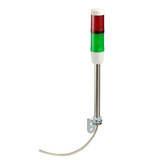 XVMB2RGSB, Iindicator bank without buzzer XVM, 2 illuminated units, Ø45, 24V AC/DC, RG