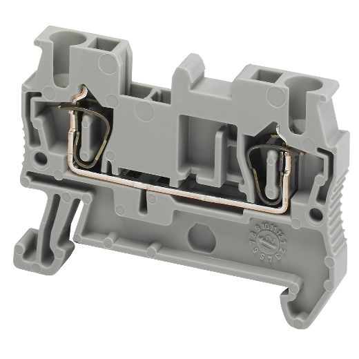 NSYTRR22, Terminal block Linergy NSYTRR, passthrough, 2.5mm², 24A , single-level, spring, grey