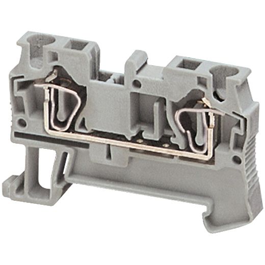 NSYTRR42, Terminal block Linergy NSYTRR, passthrough, 4mm², 32A , single-level, spring, grey