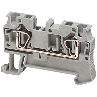 NSYTRR42, Terminal block Linergy NSYTRR, passthrough, 4mm², 32A , single-level, spring, grey