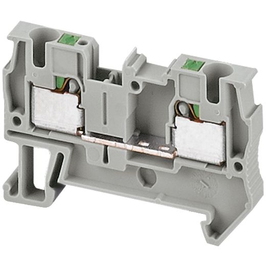 NSYTRP42, Terminal block Linergy NSYTRP, passthrough, 4mm², 32A , single-level, push-in, grey