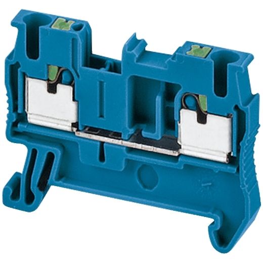 NSYTRP22BL, Terminal block Linergy NSYTRP, passthrough, 2.5mm², 24A , single-level, push-in, blue