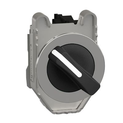 XB4FD25, Selector switch XB5F, Ø30, metal, black, 2 positions, stay put, 1NO+1NC