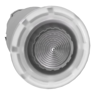 ZB4BW413, Illuminated push button ZB4, Ø22, metal, white mushroom, spring return
