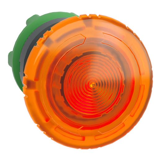 ZB5AW753, Illuminated emergency stop switch ZB5, Ø22, plastic, orange mushroom 40mm, turn to release
