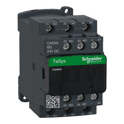 CAD50R7, Control relay TeSys D, 5NO, 440V AC, coil