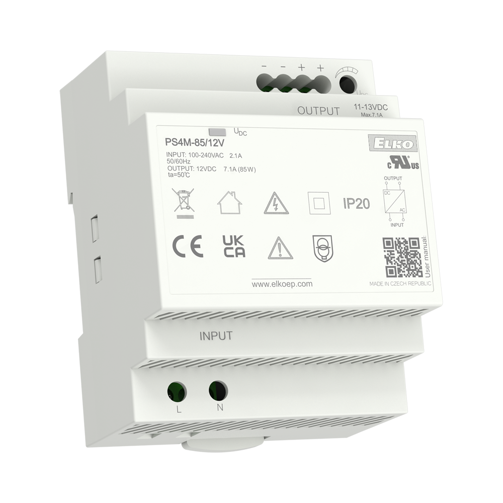 PS4M-92/24V, Power supplies PS4M,  single phase 100..240V AC, 24V DC, 92W, 3.83A
