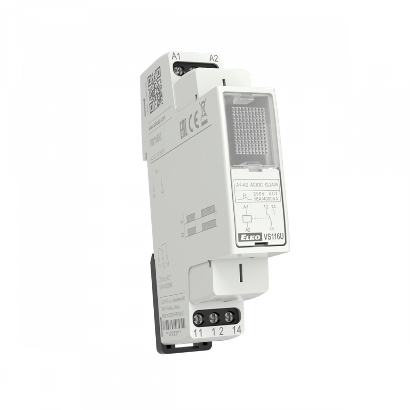 VS116U/green, Power relays VS, 16A, 1CO, green, 12..240V AC/DC