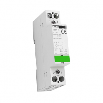 VS220-20/230, Installation contactor VS, 2NO, 20A, 230V AC