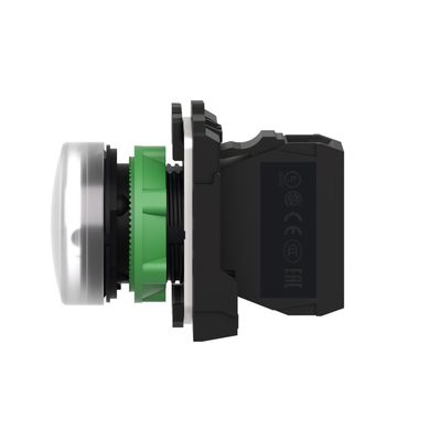 XB5AVM1, Pilot light XB5, Ø22,plastic, white, LED, 230..240V AC
