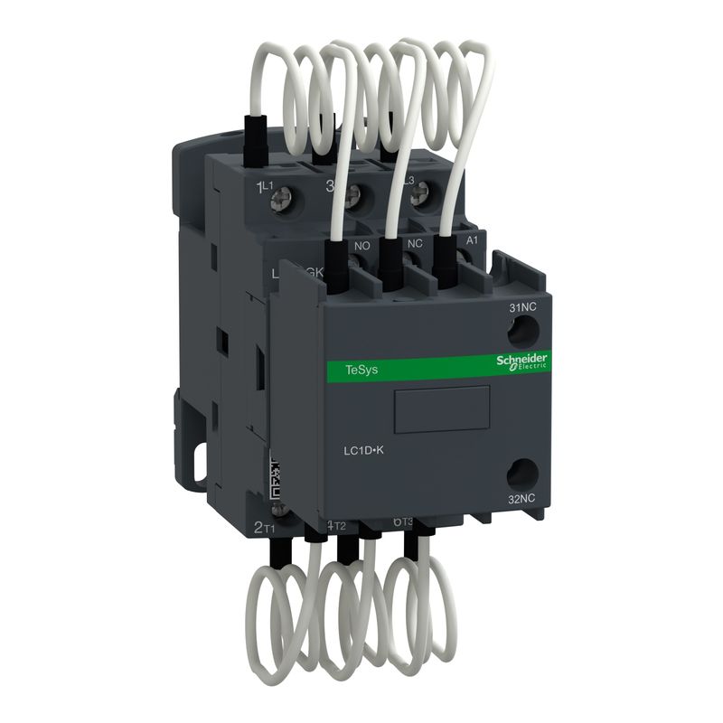 LC1DGKP7, Capacitor contactor TeSys Deca, 16.7kVAR, 230V AC 50/60Hz coil