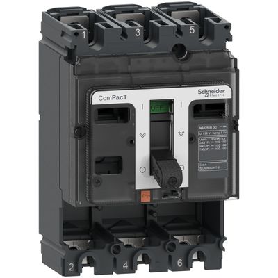 C25S3D, MCCB, ComPacT NSX250S DC, 100kA/750VDC, 3 poles, 250A frame
